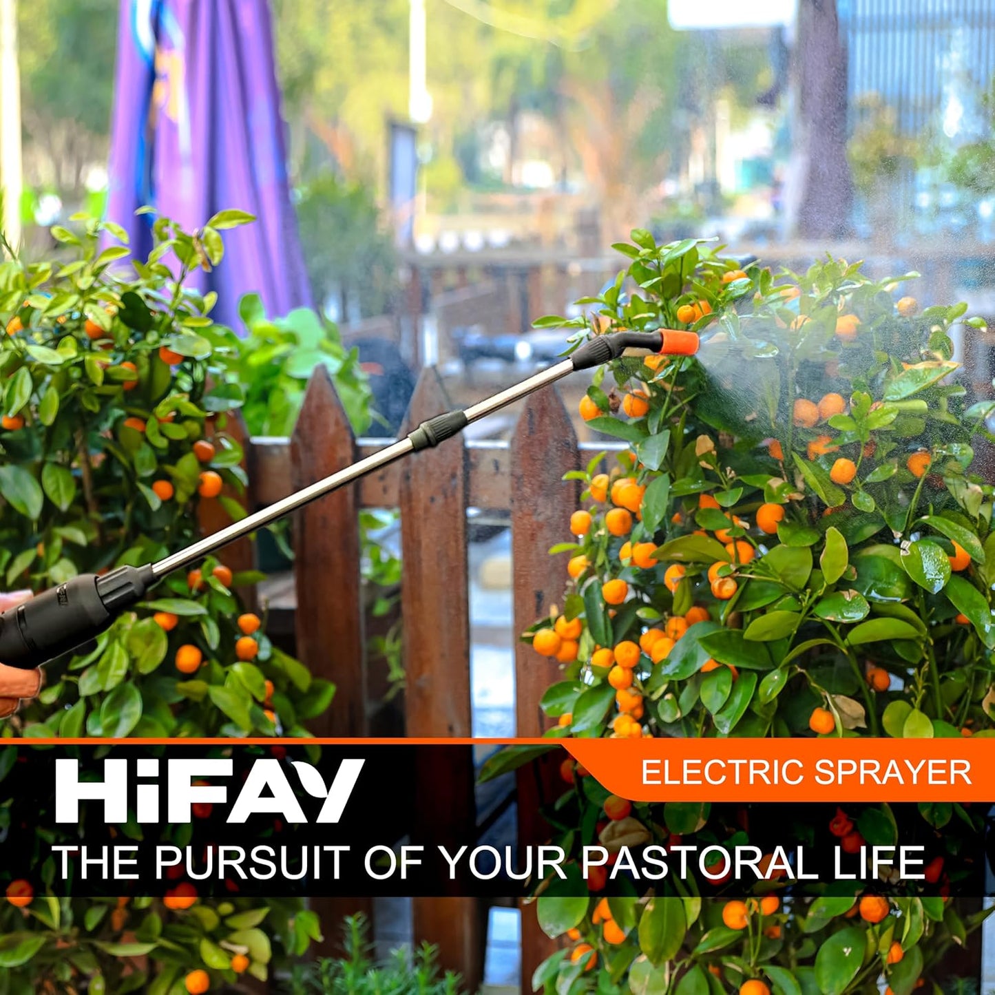 ES4-PRO Electric Sprayer 1 Gallon Built-in 4000mAh,Rechargeable Battery Powered Sprayer with Telescopic Wand,Plant Mister,Kitchen Cleaning,Indoor Watering Can for Plants (White)