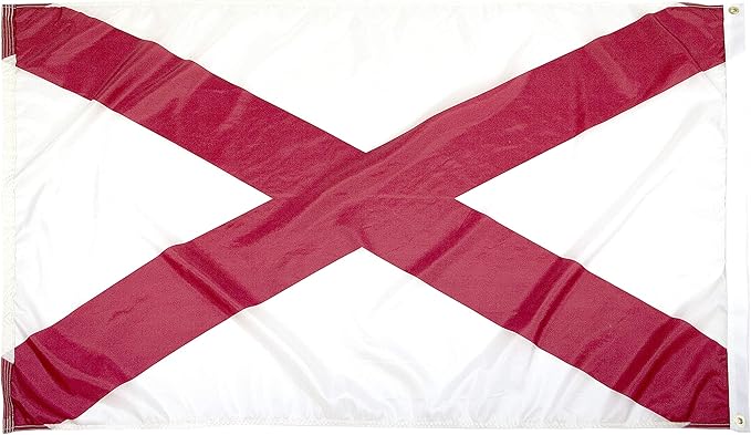 FlagSource Alabama Nylon State Flag, Made in the USA, 3x5'