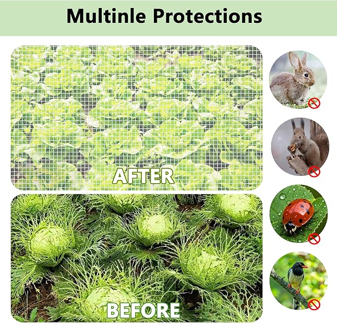 45"*22"*16"Garden Plant Covers with Two Air Hole and Breathable Mesh for Raised Beds, Accelerator Plants Cover, Mini Greenhouse Cover, Frost Cover for Plant Vegetable Seedling Protector 1PCS