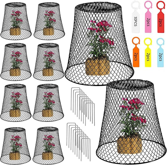 Garden Cloches for Plants, Sapbontchi Chicken Wire Plant Covers Plant Protectors from Animals Plant Protector Metal Plant Cages to Keep Rabbits Out Bunnies Chicken Squirrels Bird Out