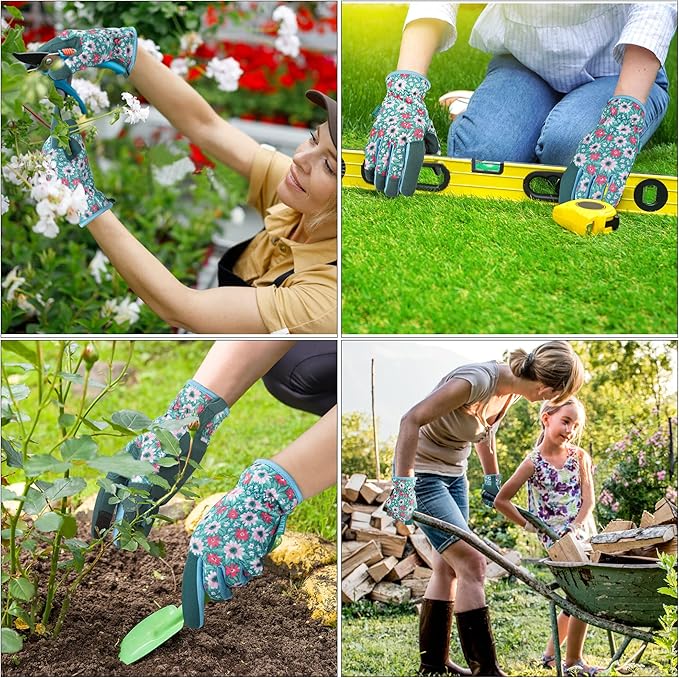 Gardening Gloves for Women and Men, Garden Gloves with Touch Screen, Thorn Proof Puncture Resistant Working Gloves, Gardening Gifts for Women, Size Medium