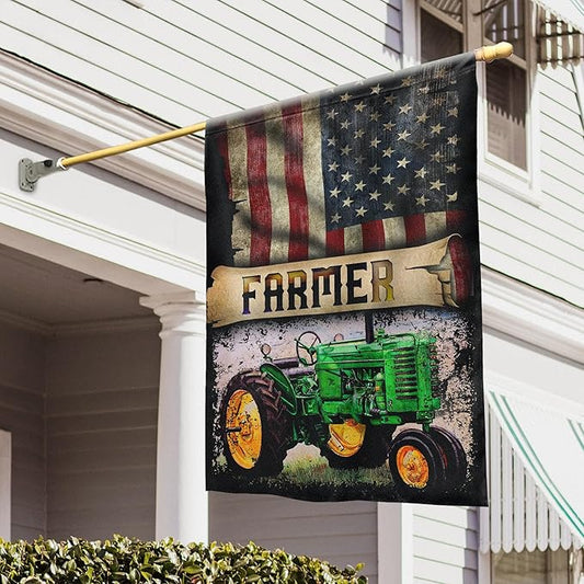 FLAGWIX Farmer Flags, Farmers Decorations - Independence Day, 4th of July Decorations Outdoor Flags, House Flag 30x40 - USA House Garden Flags Premium Polyester, Decorative Outdoor Flags